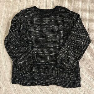 Lucky Brand Knit Black and White Oversized Sweater - L